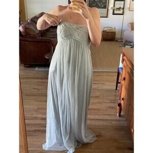 Y2K BCBG Strapless Tulle Rhinestone Gown Size 8